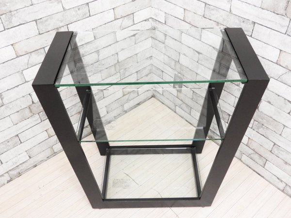 アルテジャパン ARTE JAPAN EM(MT) -004 コンソールテーブル ガラス 2段 ガラステーブル ディスプレイラック モダンデザイン 本体価格\110,770- ●