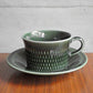 スタヴァンゲルフリント Stavangerflint ブリュネット Brunette グリーン カップ＆ソーサー C&S Kare Berven Fjeldsaa ♪