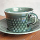 スタヴァンゲルフリント Stavangerflint ブリュネット Brunette グリーン カップ＆ソーサー C&S Kare Berven Fjeldsaa ♪