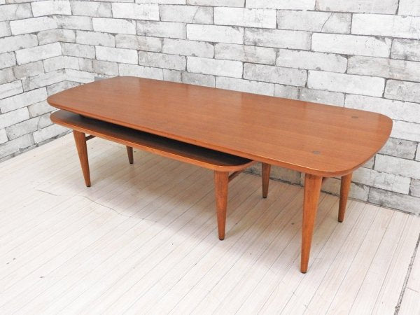アクメファニチャー ACME Furniture トラッセル TRESTLES コーヒーテーブル ローテーブル 2枚天板 ウォールナット材 USビンテージスタイル 廃番 ●