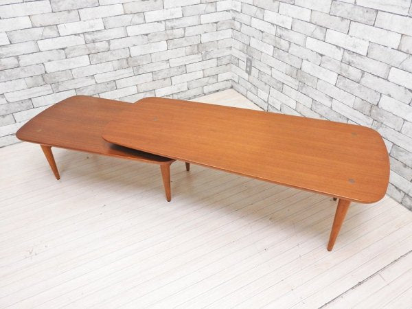 アクメファニチャー ACME Furniture トラッセル TRESTLES コーヒーテーブル ローテーブル 2枚天板 ウォールナット材 USビンテージスタイル 廃番 ●