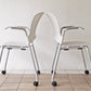 ハーマンミラー Herman miller ケイパーチェア CAPER Chair 成形シート アーム付 メタリックシルバー ジェフ・ウェバー 2脚セット 合計定価￥96,800- B ◇