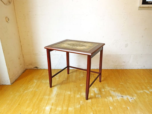 TOFTEN mobelfabrikke ローズウッド タイルトップ サイドテーブル Side table 60's 北欧 ビンテージ ★