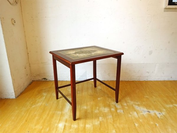 TOFTEN mobelfabrikke ローズウッド タイルトップ サイドテーブル Side table 60's 北欧 ビンテージ ★