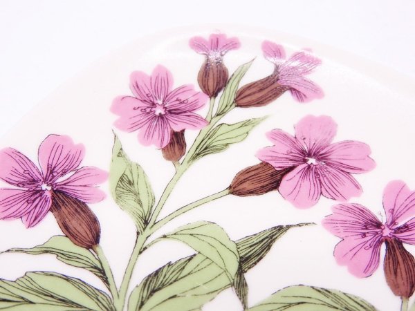 アラビア ARABIA ボタニカ Botanica ウォールプレート 飾り皿 レッドキャンピオン silene dioica エステリ・トムラ 北欧雑貨 ●