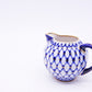 インペリアルポーセリン Imperial Porcelain Manufactory コバルトネット Cobalt Net クリーマー 白磁 ロシア 希少 ●