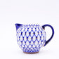 インペリアルポーセリン Imperial Porcelain Manufactory コバルトネット Cobalt Net クリーマー 白磁 ロシア 希少 ●