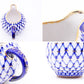 インペリアルポーセリン Imperial Porcelain Manufactory コバルトネット Cobalt Net クリーマー 白磁 ロシア 希少 ●