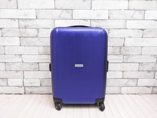 サムソナイト Samsonite ベロチタ Velocita スーツケース Spinner 55 ブルー 33L メタリックカラー ポリカーボネート 旅行用キャリーバッグ 廃番 ●