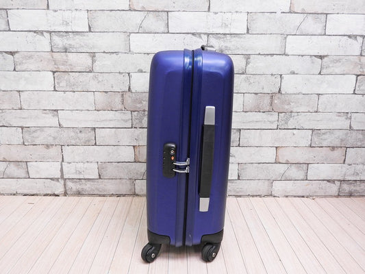 サムソナイト Samsonite ベロチタ Velocita スーツケース Spinner 55 ブルー 33L メタリックカラー ポリカーボネート 旅行用キャリーバッグ 廃番 ●