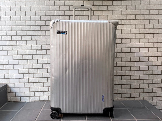 リモワ RIMOWA シルバーインテグラル SILVER INTEGRAL 104L 青ロゴ スーツケース キャリーケース 4輪 マルチホイール ■