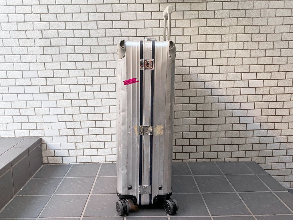 リモワ RIMOWA シルバーインテグラル SILVER INTEGRAL 104L 青ロゴ スーツケース キャリーケース 4輪 マルチホイール ■