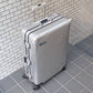 リモワ RIMOWA シルバーインテグラル SILVER INTEGRAL 104L 青ロゴ スーツケース キャリーケース 4輪 マルチホイール ■