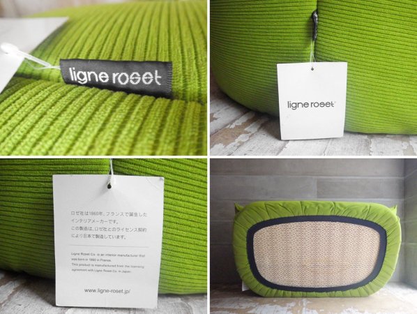 リーンロゼ ligne roset ブリガンタン BRIGANTIN 2シーター ソファ ミッシェル・デュカロワ Gランク生地 ライムグリーン  フレンチモダン 定価：278,300円 ♪