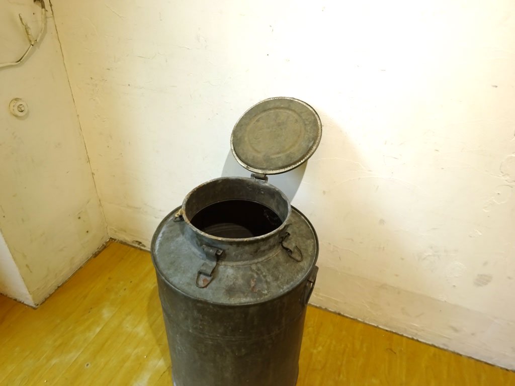 ビンテージ ミルク缶 Vintage Milk Can ブリキ 蓋付 高さ68ｃｍ ガーデニング 傘立て インテリア ジャーナルスタンダードファニチャー購入 ★