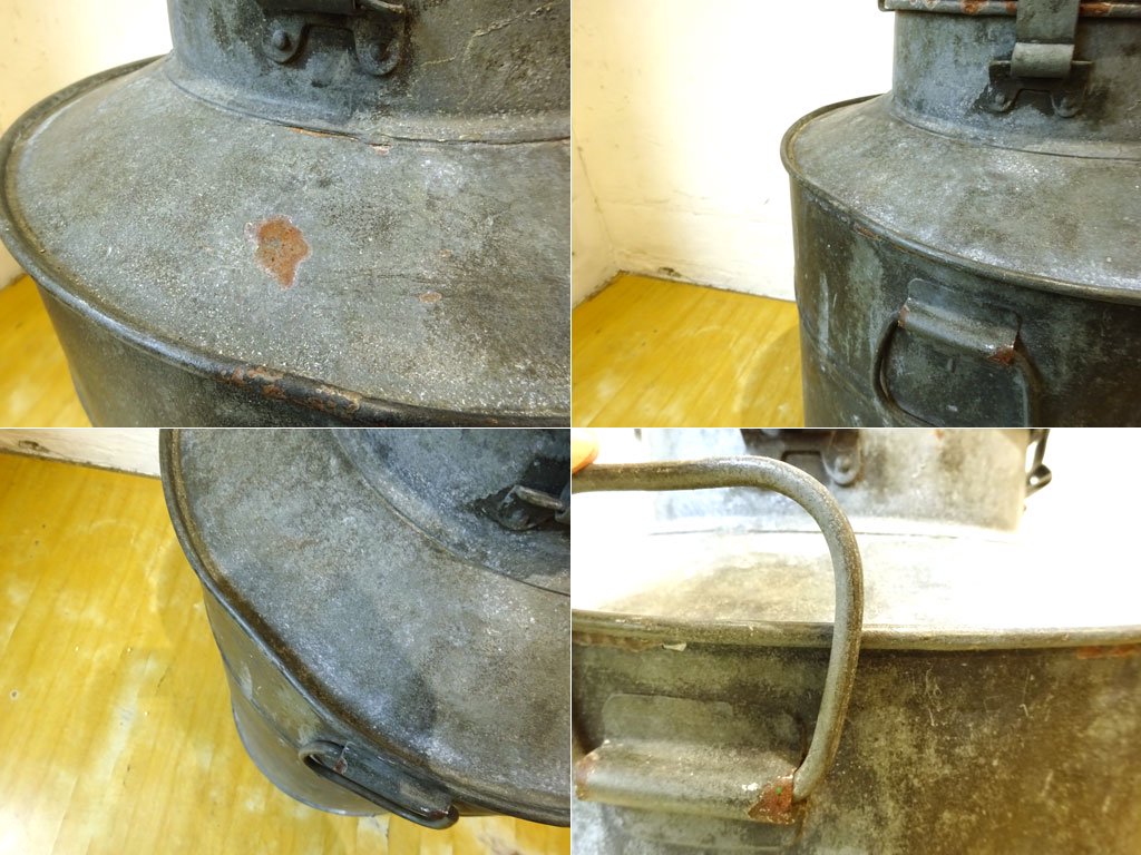 ビンテージ ミルク缶 Vintage Milk Can ブリキ 蓋付 高さ68ｃｍ ガーデニング 傘立て インテリア ジャーナルスタンダードファニチャー購入 ★