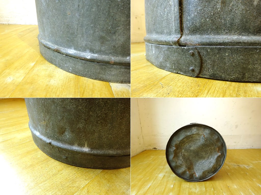 ビンテージ ミルク缶 Vintage Milk Can ブリキ 蓋付 高さ68ｃｍ ガーデニング 傘立て インテリア ジャーナルスタンダードファニチャー購入 ★