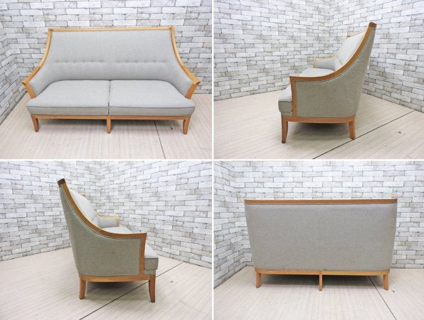 マルニ木工 MARUNI COLLECTION トラディショナル TRADITIONAL Two Seater Sofa 2Pソファ グレー 深澤直人 定価385,000円 ●