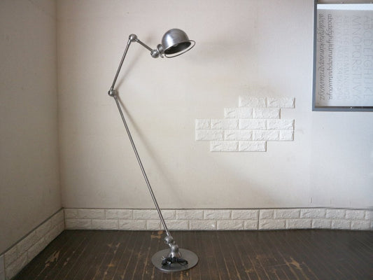 ジェルデ JIELDE ビンテージ 3アーム フロアランプ FLOOR LAMP インダストリアル シルバーメタル ◎