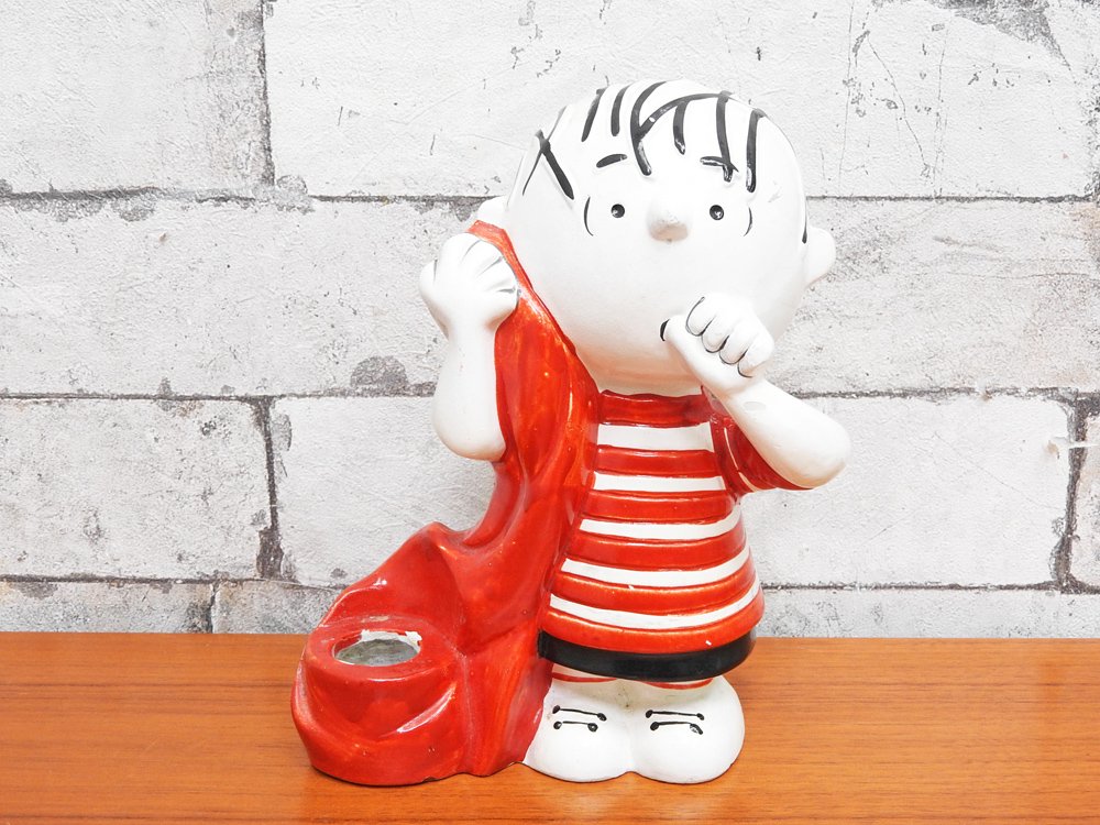 ホールマーク Hallmark ピーナッツ PEANUTS キャンドルホルダー ライナス 1970s USビンテージ Vintage ●