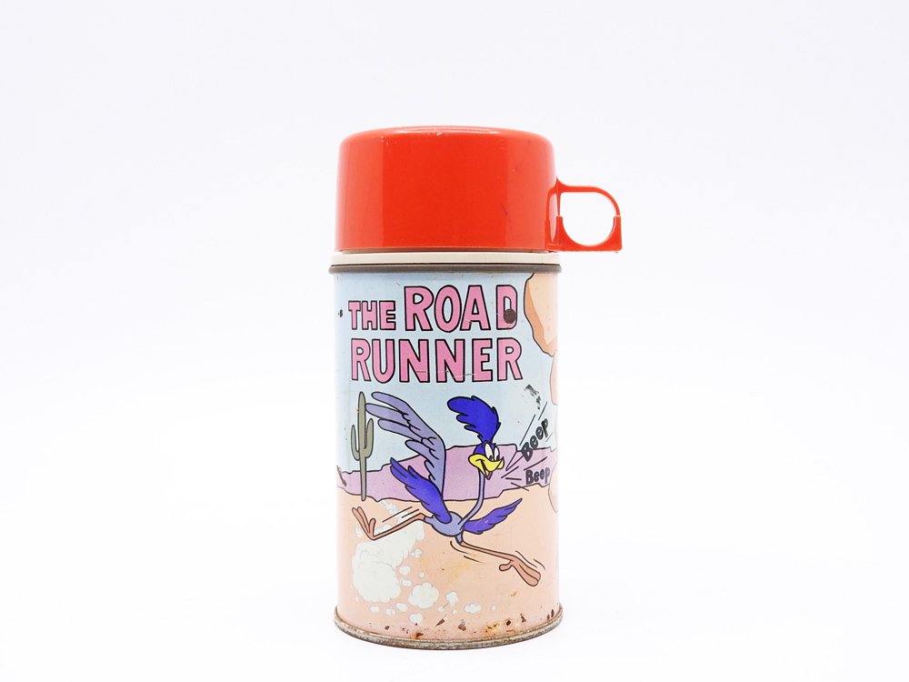 サーモス THERMOS ルーニー・テューンズ Looney Tunes ロードランナー ＆ ワイリー・コヨーテ 水筒 魔法瓶 1960-70s ビンテージ Vintage ●