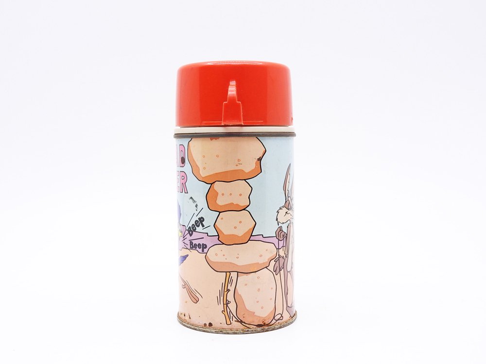 サーモス THERMOS ルーニー・テューンズ Looney Tunes ロードランナー ＆ ワイリー・コヨーテ 水筒 魔法瓶 1960-70s ビンテージ Vintage ●