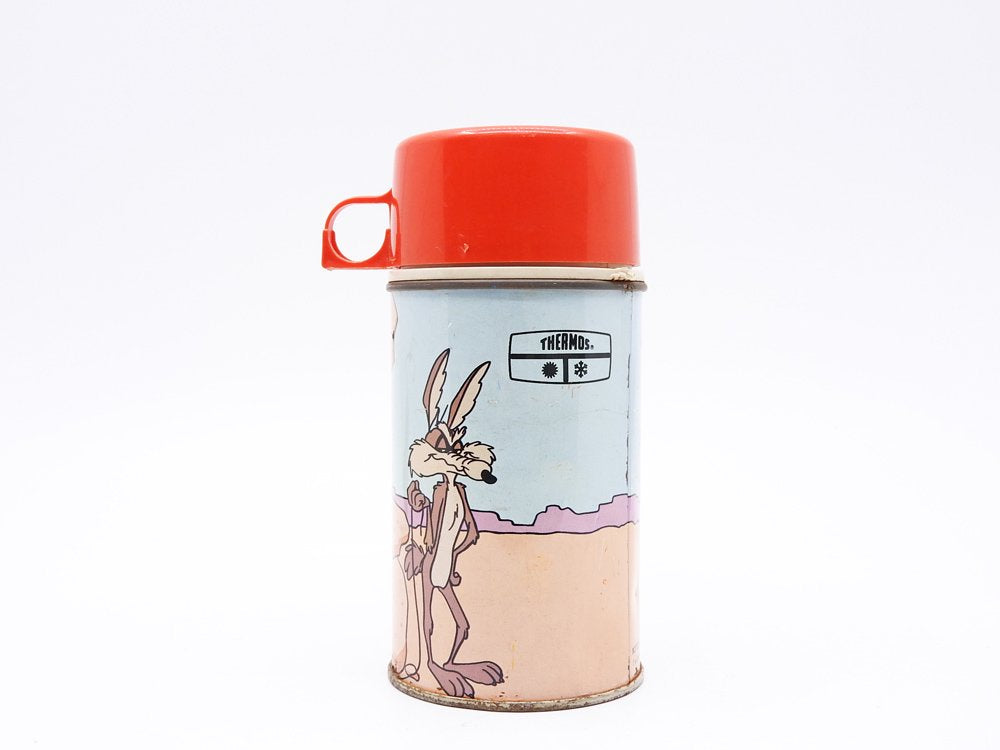 サーモス THERMOS ルーニー・テューンズ Looney Tunes ロードランナー ＆ ワイリー・コヨーテ 水筒 魔法瓶 1960-70s ビンテージ Vintage ●