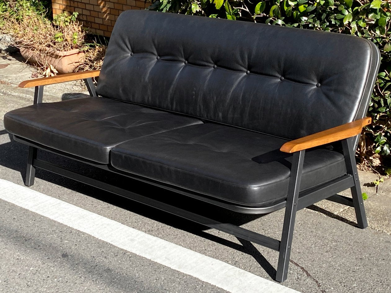 アクメファニチャー ACME Furniture グランビュー GRANDVIEW SOFA 2P ソファ ブラック オイルレザー 別注カラー ■