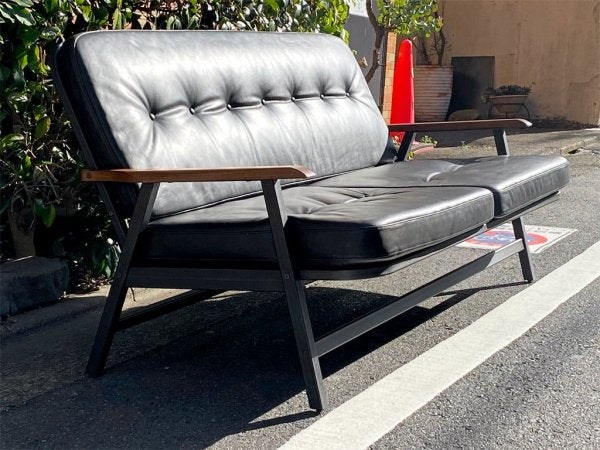 アクメファニチャー ACME Furniture グランビュー GRANDVIEW SOFA 2P ソファ ブラック オイルレザー 別注カラー ■