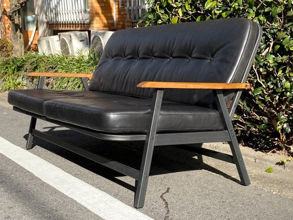 アクメファニチャー ACME Furniture グランビュー GRANDVIEW SOFA 2P ソファ ブラック オイルレザー 別注カラー ■