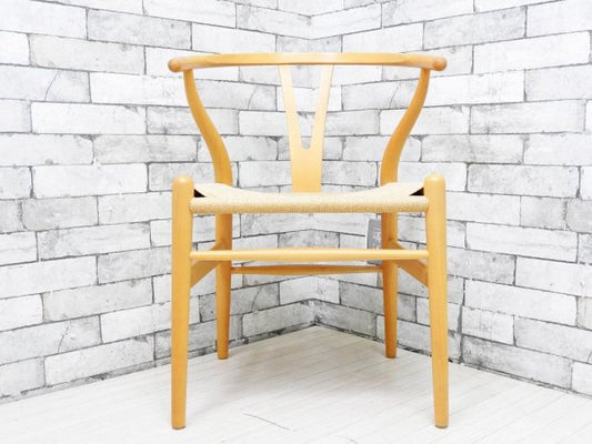 カールハンセン＆サン Carl Hansen & Son CH24 Yチェア ハンス・J・ウェグナー Hans J. Wegner ビーチ材 ラッカー仕上げ 日本仕様サイズ 北欧家具 ●