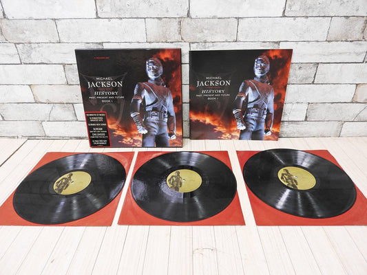 マイケル・ジャクソン MICHAEL JACKSON ヒストリー HISTORY PAST, PRESENT AND FUTURE BOOK 1 アナログレコード US盤 LP3枚セット ●