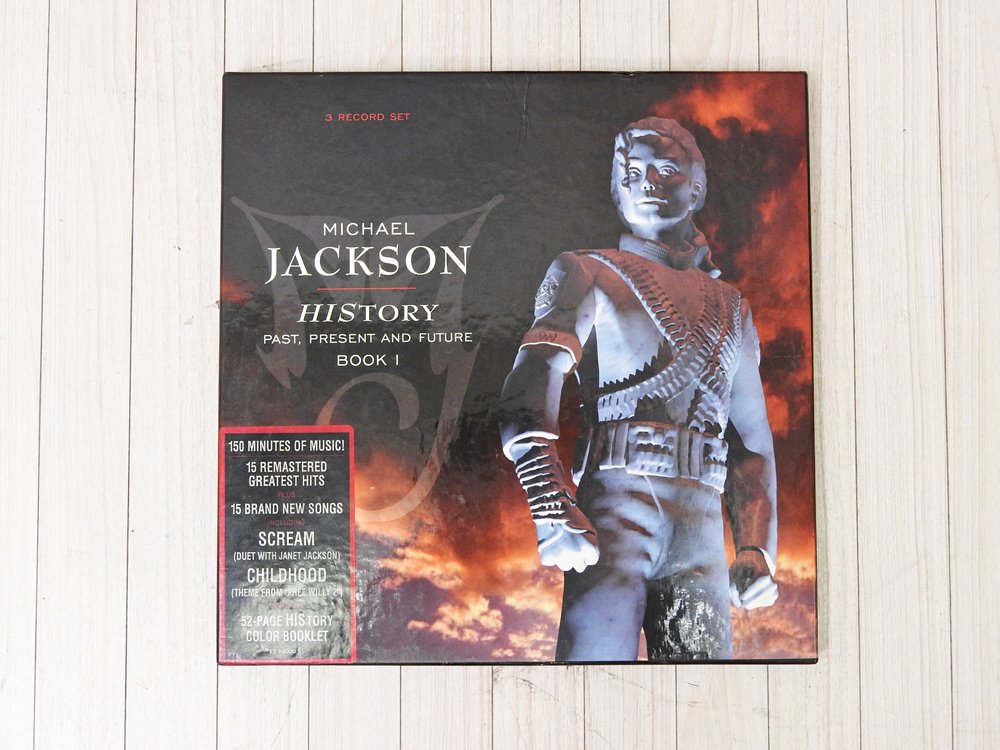 マイケル・ジャクソン MICHAEL JACKSON ヒストリー HISTORY PAST, PRESENT AND FUTURE BOOK 1 アナログレコード US盤 LP3枚セット ●