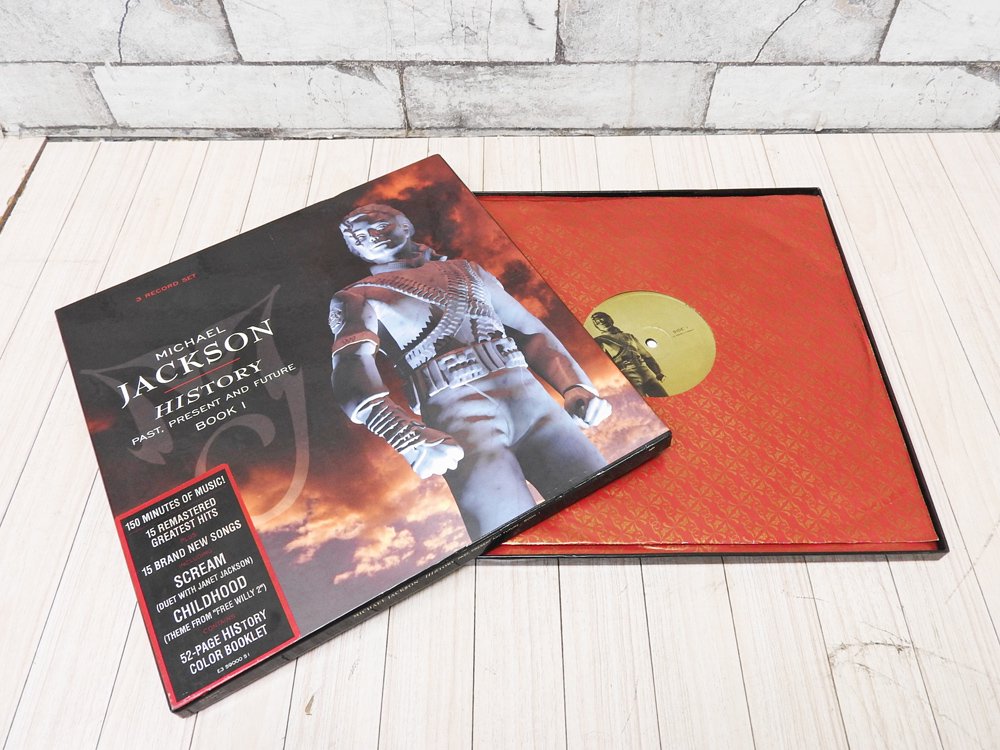 マイケル・ジャクソン MICHAEL JACKSON ヒストリー HISTORY PAST, PRESENT AND FUTURE BOOK 1 アナログレコード US盤 LP3枚セット ●