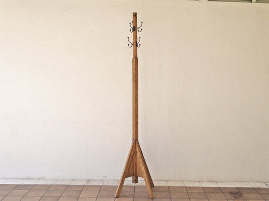 クラッシュゲート CRASH GATE ノットアンティークス Knot antiques タワーコートラック TOWER COAT RACK ホワイトオーク材 スチール 美品 ◇