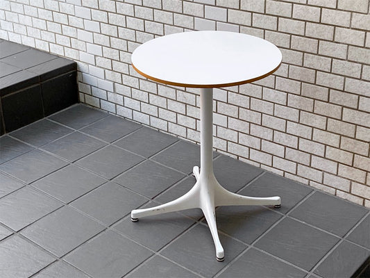 ハーマンミラー Herman Miller ネルソン ペデスタル エンドテーブル NELSON PEDESTAL SIDE TABLE ホワイト ジョージ・ネルソン 定価￥119,900- ■