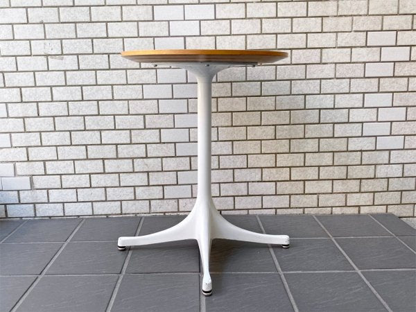 ハーマンミラー Herman Miller ネルソン ペデスタル エンドテーブル NELSON PEDESTAL SIDE TABLE ホワイト ジョージ・ネルソン 定価￥119,900- ■