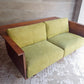 ヒラシマ HIRASHIMA カラメッラ カウンターソファ CARAMELLA Counter Sofa 189 Kaplis water lily ウォールナット無垢材 定価 \462,000- ♪