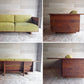 ヒラシマ HIRASHIMA カラメッラ カウンターソファ CARAMELLA Counter Sofa 189 Kaplis water lily ウォールナット無垢材 定価 \462,000- ♪