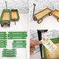 ジョンディア JOHN DEERE 木製カート ステークワゴン Stake Wagon 2連 インダストリアル アクメ取扱 USビンテージ ガーデニング 子供玩具 ●