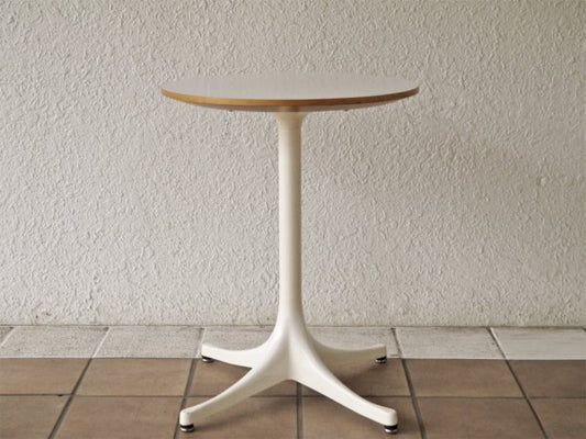 ハーマンミラー Herman Miller ネルソン ペデスタル エンドテーブル NELSON PEDESTAL SIDE TABLE ホワイト ジョージ・ネルソン 定価￥119,900- ◇