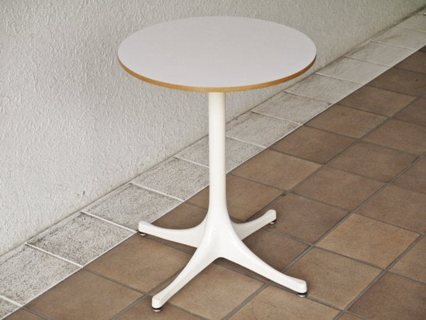 ハーマンミラー Herman Miller ネルソン ペデスタル エンドテーブル NELSON PEDESTAL SIDE TABLE ホワイト ジョージ・ネルソン 定価￥119,900- ◇