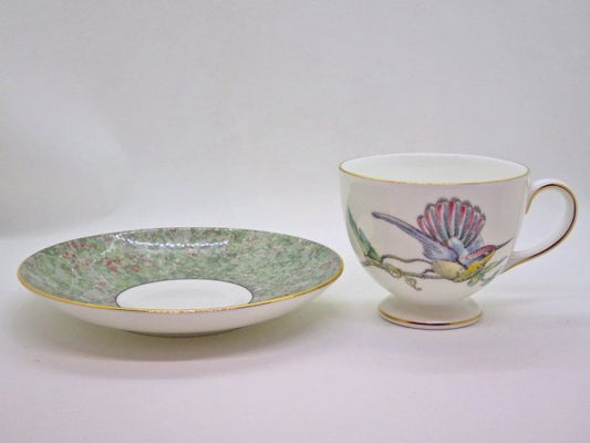 ウェッジウッド WEDGWOOD ハミングバード HUMMING BIRDS コーヒーカップ&ソーサー C&S ハチドリ 英国 ♪