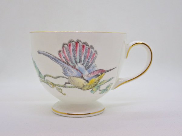 ウェッジウッド WEDGWOOD ハミングバード HUMMING BIRDS コーヒーカップ&ソーサー C&S ハチドリ 英国 ♪