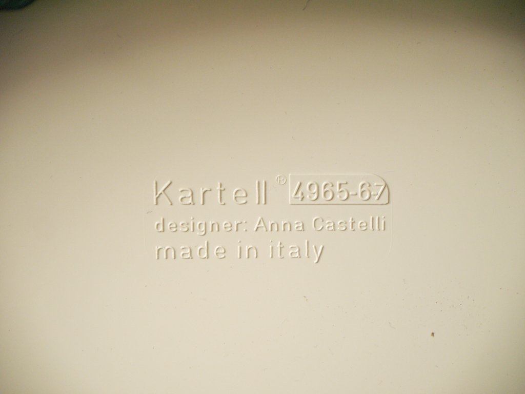 カルテル Kartell コンポニビリ3段 ホワイト アンナ・カステッリ・フェリエーリ デザイン 小型家具 ◇