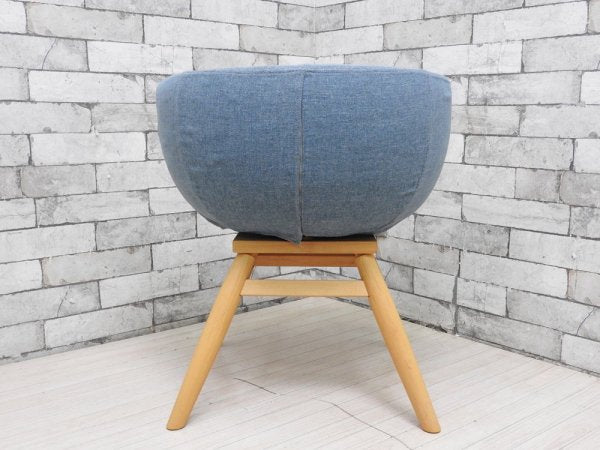 モモナチュラル Momo Natural モールドラウンドチェア MOLD ROUND CHAIR ML アルダー材 カバーリング仕様 定価 \41,800- ●