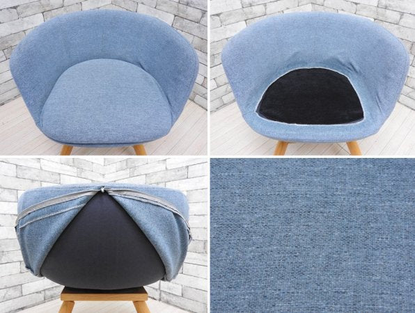 モモナチュラル Momo Natural モールドラウンドチェア MOLD ROUND CHAIR ML アルダー材 カバーリング仕様 定価 \41,800- ●