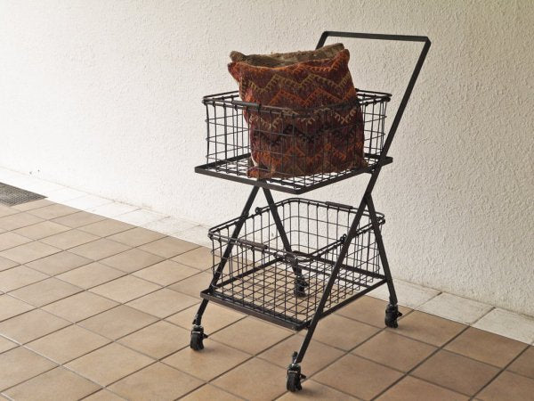 ダルトン DULTON デュアルバスケットカート DUAL BASKET CART 未使用品 インダストリアルデザイン 廃番 ◇