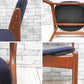 オーディーモブラー O.D.Mobler チーク材 ダイニングチェア model49 ネイビー Erik Buck デンマークビンテージ 北欧家具  ●