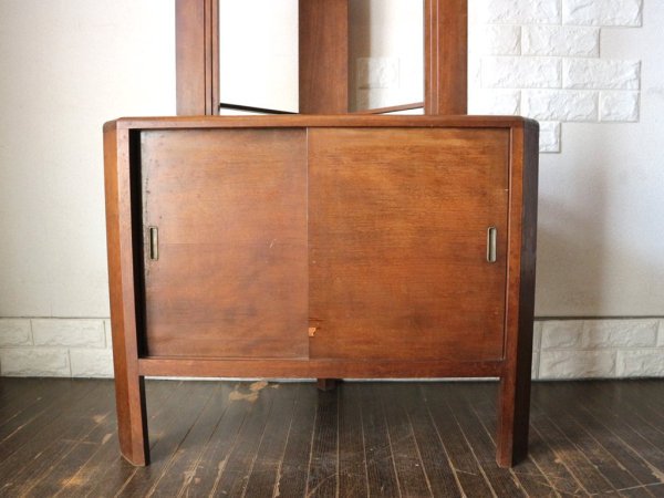 アールデコ artdeco ビンテージ 木製コーナーキャビネット Vintage corner cabinet シェルフ 本棚 飾り棚 ◎